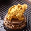 High-grade Golden Tea Ornaments New Chinese Style Table Decoration Crafts Gift Color-Changing Tea Pet