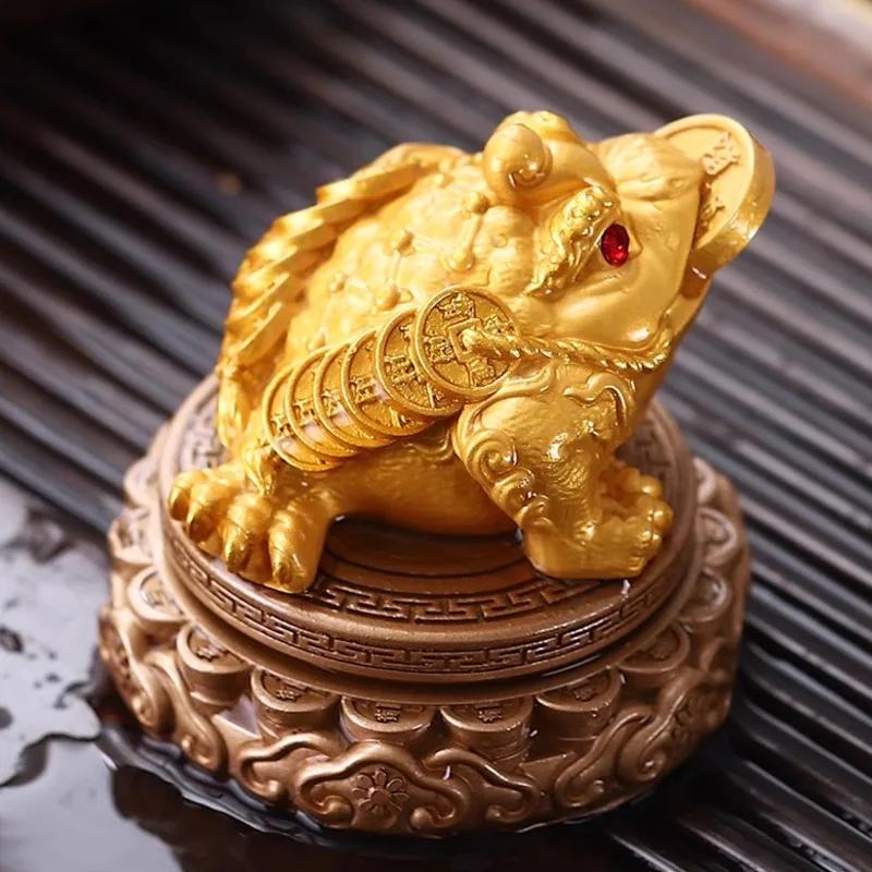 High-grade Golden Tea Ornaments New Chinese Style Table Decoration Crafts Gift Color-Changing Tea Pet