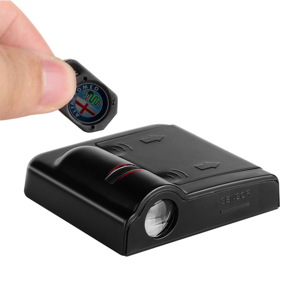 

Car Stickers For Alfa Romeo 2pcs Car Accessories LED Door Welcome Light Welcome Light Wireless Laser Projector For Alfa Romeo Gi