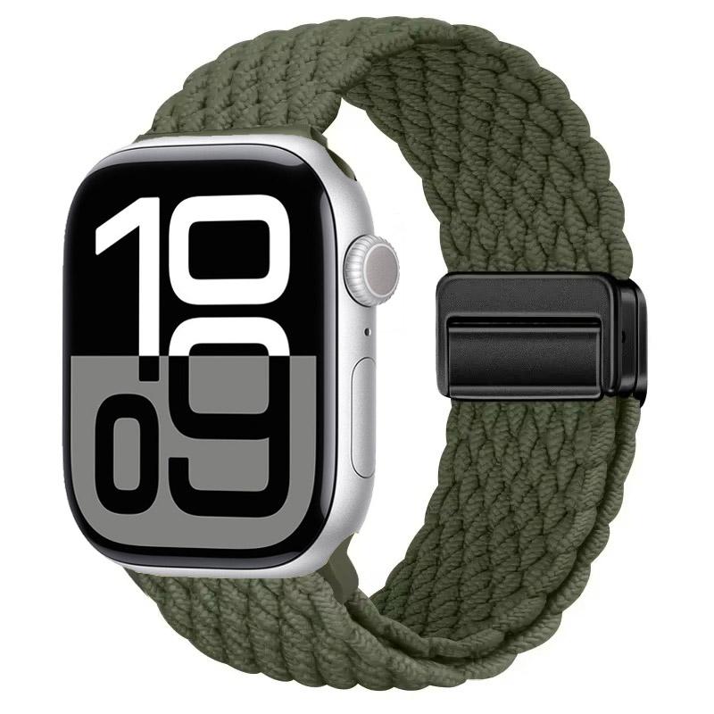 Nylon Strap for Apple Watch 10 46mm 42mm/Ultra 2 49mm 9 8 7 Breathable Watchband iwatch Series 6 5 4 SE 44mm 40mm 45mm 41mm Band