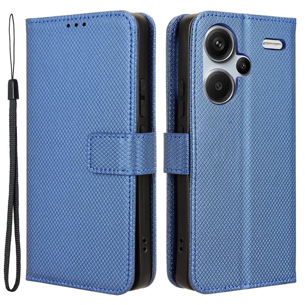 For Xiaomi Redmi Note 13 Pro+ 5G Case TPU+PU Leather Wallet Smartphone Shell Cover