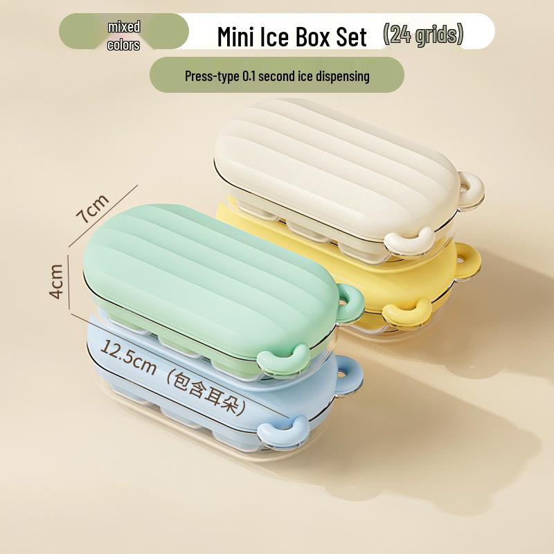 Cartoon Ice Cube Tray Mold for Baby Food with Lid - Food Grade Freezer Compartment for Homemade Frozen Treats