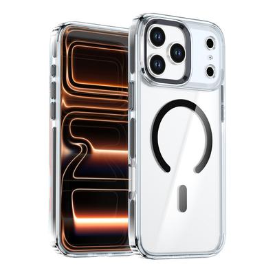 Suitable for IPhone17Pro Max Two-color Qicai Mobile Phone Case, High Magnetic Permeability Ring 16 15 Pro Anti-drop Protective Case