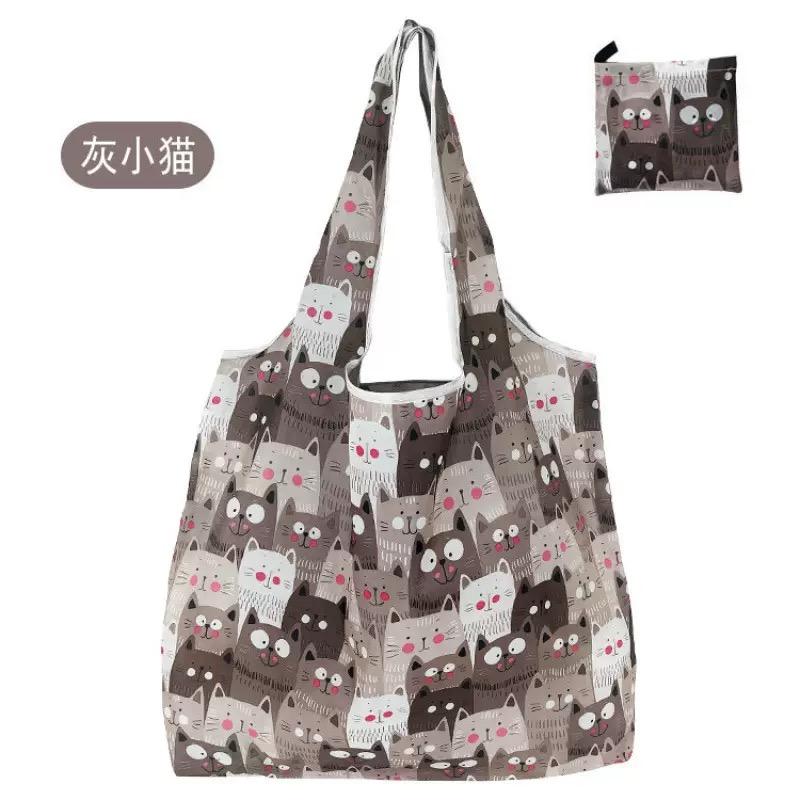 Reusable Shopping Bags Foldable Grocery Totes withZipper Carry Pouch