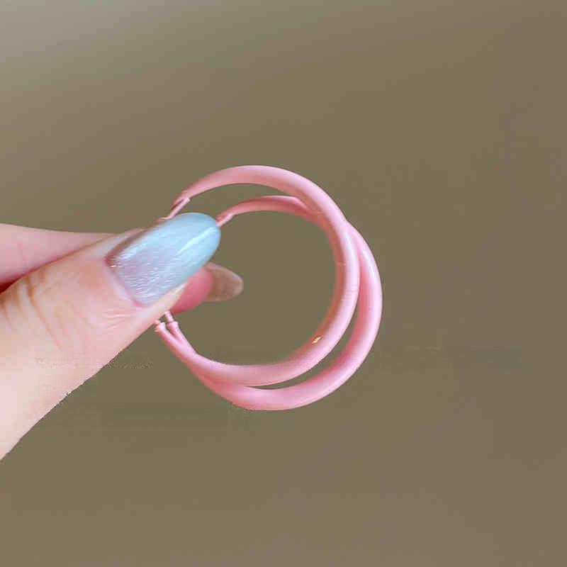 Dopamine smooth round earrings sweet personality earrings simple earrings