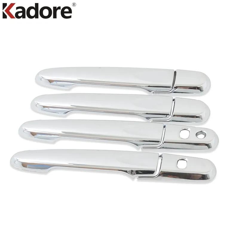 For Toyota Rush 2018- 2024 Carbon Fiber Car Door Handle Cover Trim Side Door Handles Bowl Frame Accessories