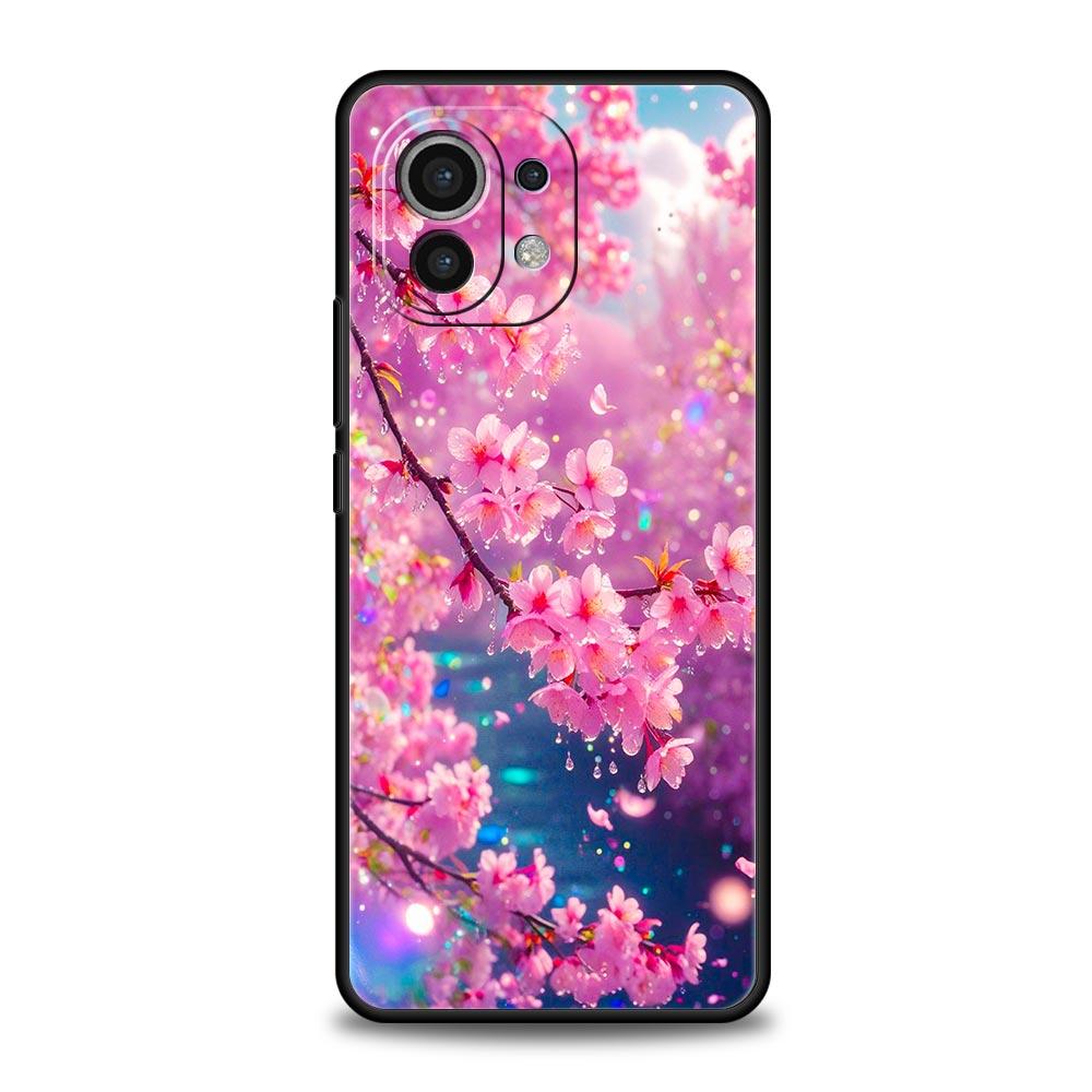 Korean Flower Phone Case Cover for Xiaomi Mi 17 Pro Max 15 14 13 12 11 Ultra 15T 14T 13T 12T 11T Pro Lite Soft TPU Shell Fundas