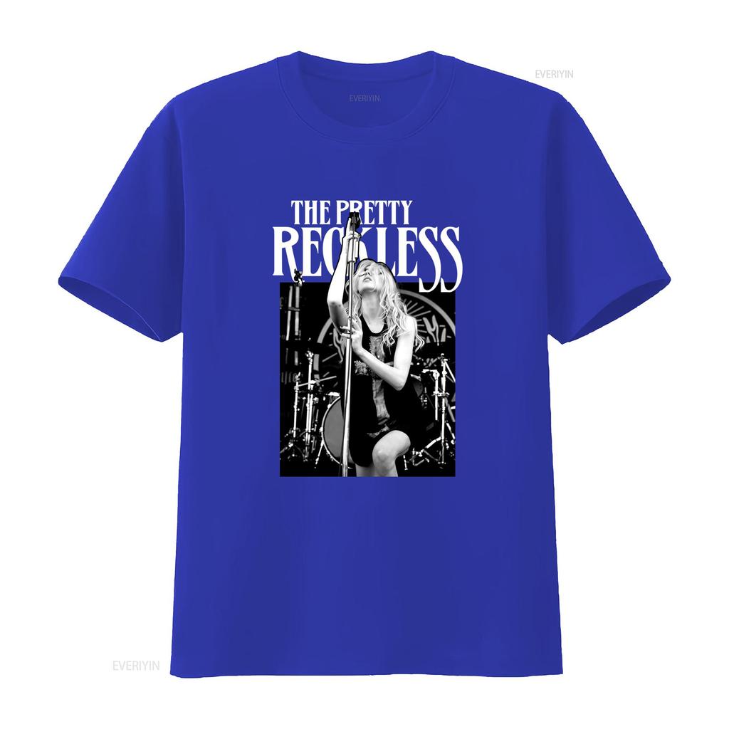 The Pretty Reckless Band Rock Americana Maglietta Nera Stampa Performance Concerto vintage Lavata Morbida Comoda Alla Moda Casual