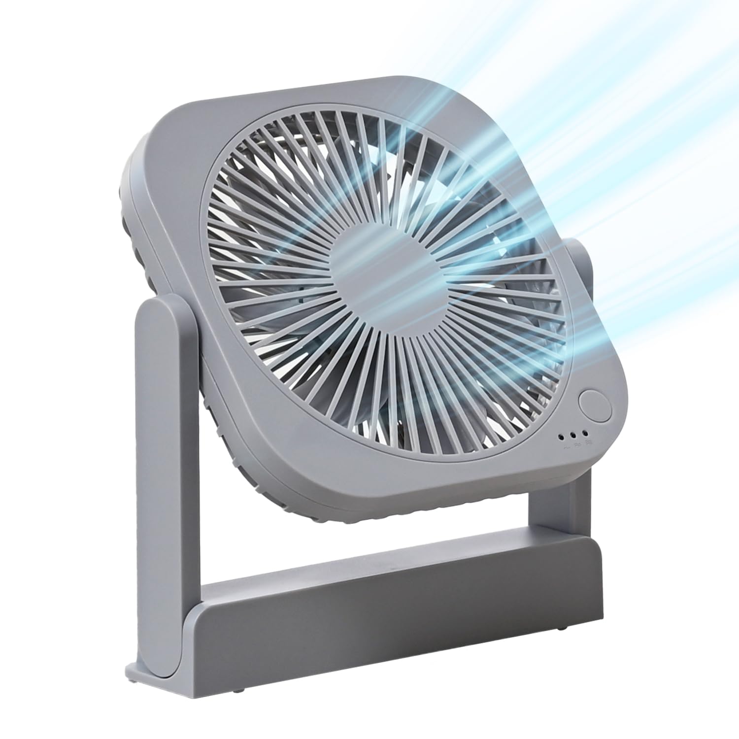 

Topland Desktop Fan FAN Compact Adjustable Magnet Power Mobile [2025 E-commerce Exclusive] [Dokodemo Type] 360-Degree Angle, Included, 3-Way Supply, сірий колір