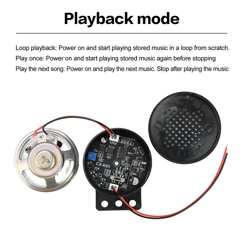 Auto Start Voice Custom 4-Kanal Trigger Voice Speaker Modul Soundalarm Rückfahrhupe Elektronisches Kit