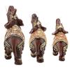Elefant Skulptur Elefant Figur Lucky Feng Shui Träådring Elefant Staty Skulptur Rikedom Figur Gåva Heminredning
