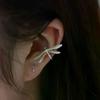 1 PC Silver Dragonfly No Hole Ear Delicate Fashion Jewelry Hot Bone Clip Earrings  For Women