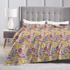 Funny S-Simpsons Cartoon Warm Cozy Blanket  Print Camping Bedding Throws Outdoor Flannel Bedspread Sofa Bed Cover