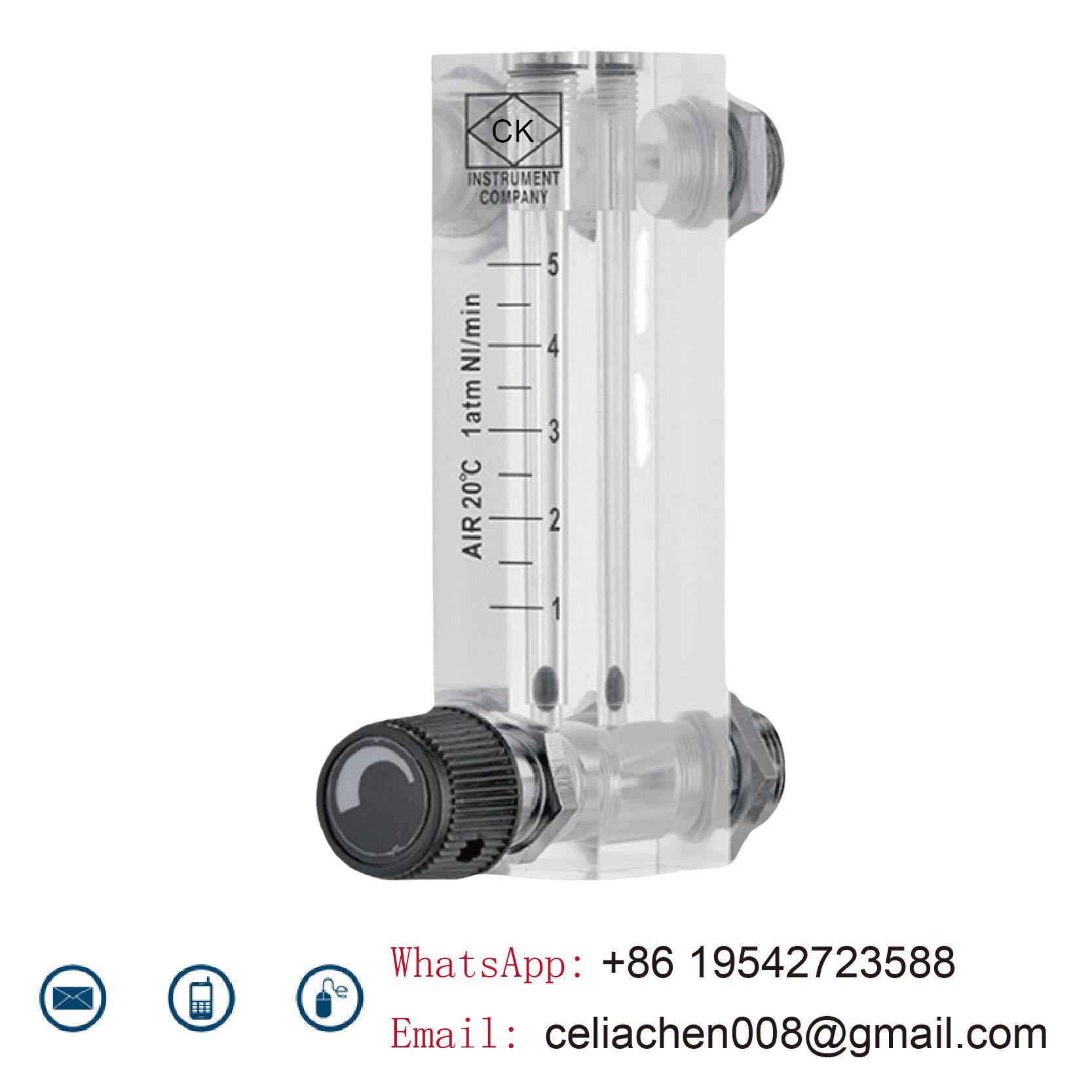 

LZM-4T Acrylic Variable Area Flow Meter Adjustable Panel Mount Gas Rotameter Air Flow Rate Controller Customize Others.