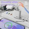 PD+USB Digital Display Charger 20W | QC 3.0 Fast Charging | EU/US/UK Plug