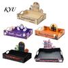 Halloween Candy Tray Witch Decorative Wood Serving with Handle, Ghost Pumpkin Castle Creative Party Supplies Trick or Treat Dessert for Accessories
