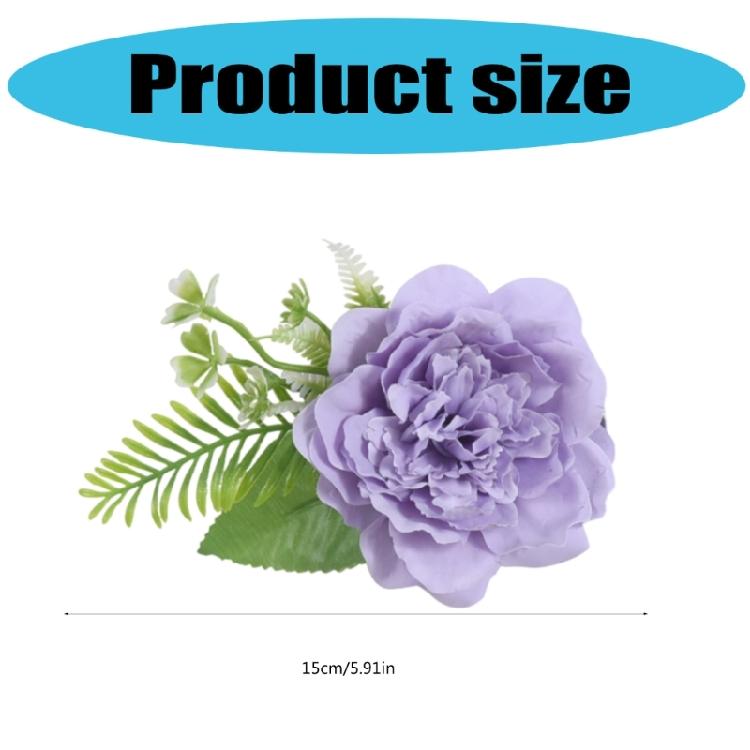 Pack of 2 Artificial Flower Curtain Clips Decorative Tiebacks Clasps Buckles Window Drape Holders Holdbacks Home Decors