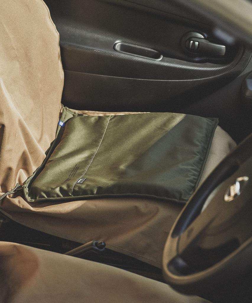 GORDON MILLER Cordura Gel Seat Olive 46cm Wide X 42cm Deep X 1710506 Cushion, Water-Repellent, Drab, 3.6cm High,