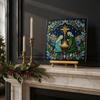 Cozy Holiday Afternoon Activities Christmas Lighthouse Mosaic Art Kit for Adults, DIY Coastal Craft with Acrylic Tiles Colorful Pieces, Decoration