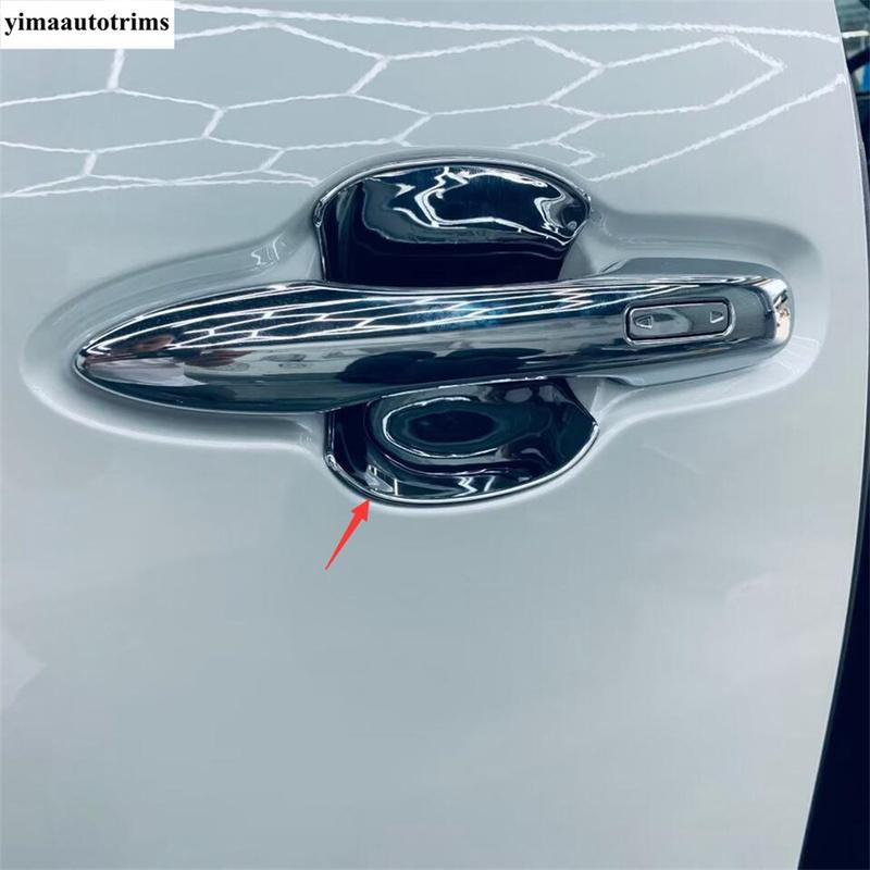 Outer Door Bowl / Rear Bumper Fog Light Lamp Eyebrow Cover Trim For Toyota Alphard Vellfire 40 Series 2024 ABS Accessories