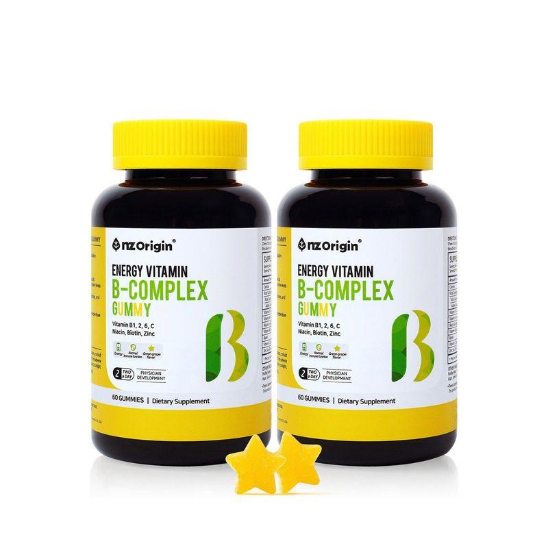 NZ Origin Vitamin B-Complex 60 Gummies x 2