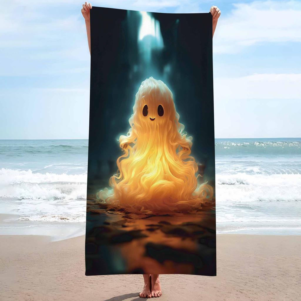 Halloween ghost horror background single-sided printing Beach Towel Home Decoration Bath Towel 75x150cm Bathroom