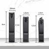 1/3/5Pcs Black Nail Clippers Stainless Steel Nail Cutter Thick Scissor Plier Toenail Fingernail Professional Manicure Trimmer