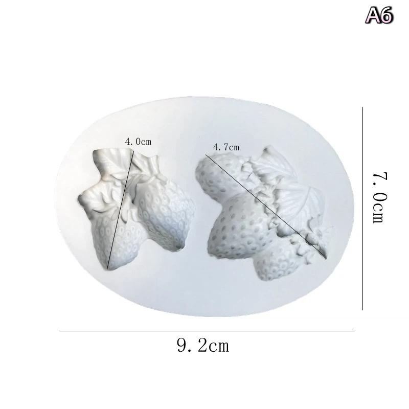 .1pc Silicone Baking Molds For Strawberry Fruit Dessert Mousse Mold Silicone Cake Mold Cake Decorations Reusable Making Moulds