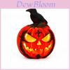 Halloween Resin Pumpkin Lantern Outdoor Yard Decor With Led Light For Festive Celebrations