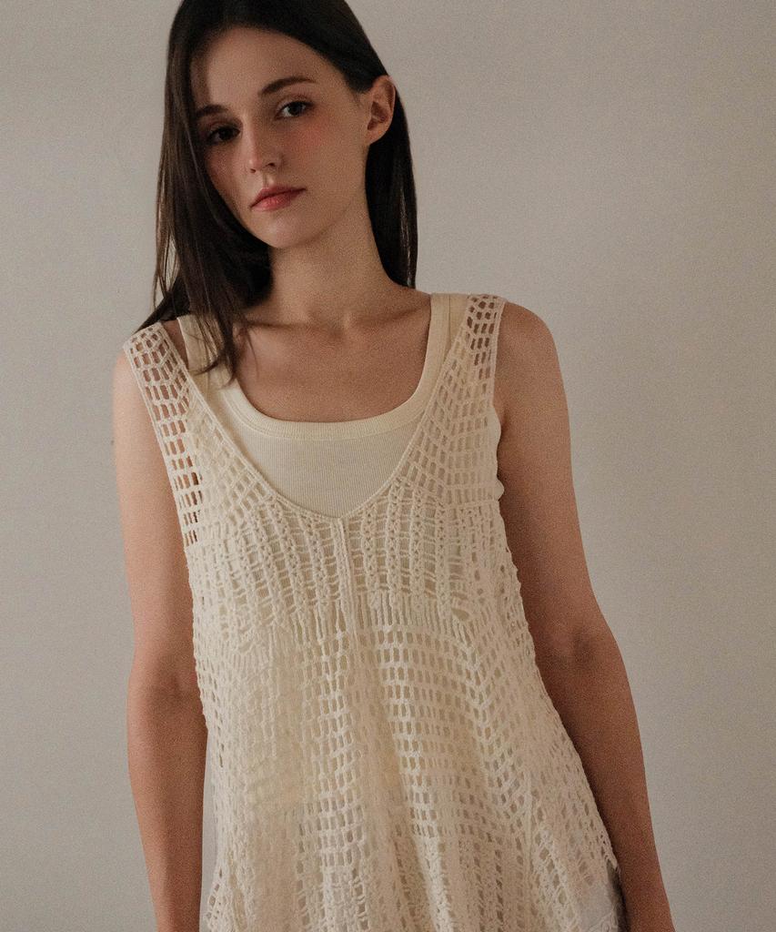 KOOLKITTEN Mesh Knit & Sleeveless Summer Set
