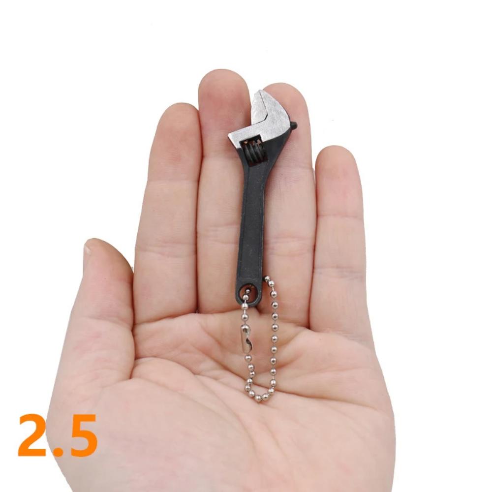 Mini 2.5/4 Inch Adjustable Spanner Open-End Wrench Tools Small Wrench Portable Key Tool Set Can Be Carried With You