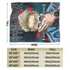 Nanami Kento Jujutsu Kaisen Blanket Flannel Gojo Satoru Sorcery Fight Super Soft Throw Blanket for Bedding Couch Bedroom Quilt