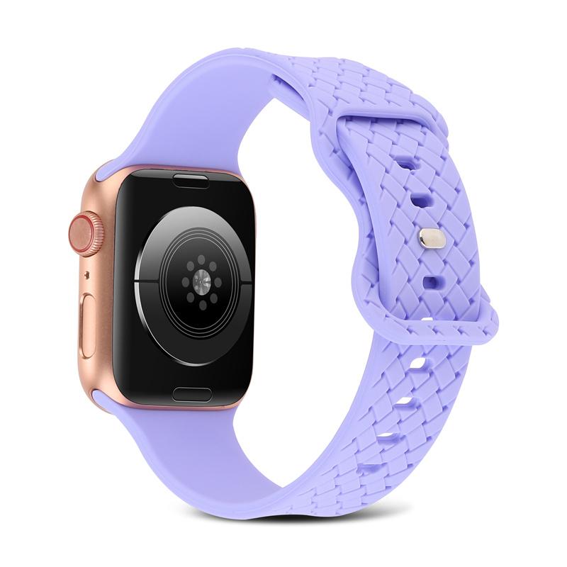 Silicone Braided Strap For Apple Watch Band 49mm 44mm 45mm 42mm iWatch 40mm 38mm 41mm Correa Watchband Bracelet Apple Watch Serie 7 3 5 6 Se 2