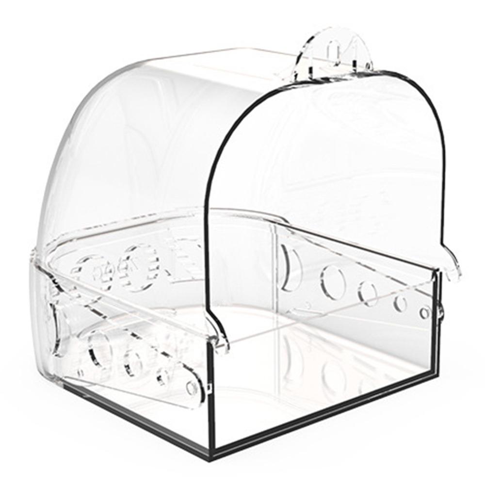 Anti-Slip Bird Shower Box Drawer Style Bird Bath Box Practical Parrot Bathtub  Pet Cage