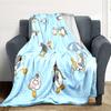 Pingu Flannel Blanket, High quality Comfortable for All Seasons, Home Decor, Warmth and Comfort