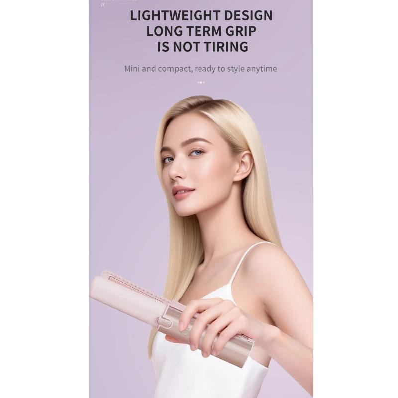 New Wireless Rechargeable Hair Straightener Comb, Portable Anti-Damage Hair Care Styling Brush for Home Travel Use