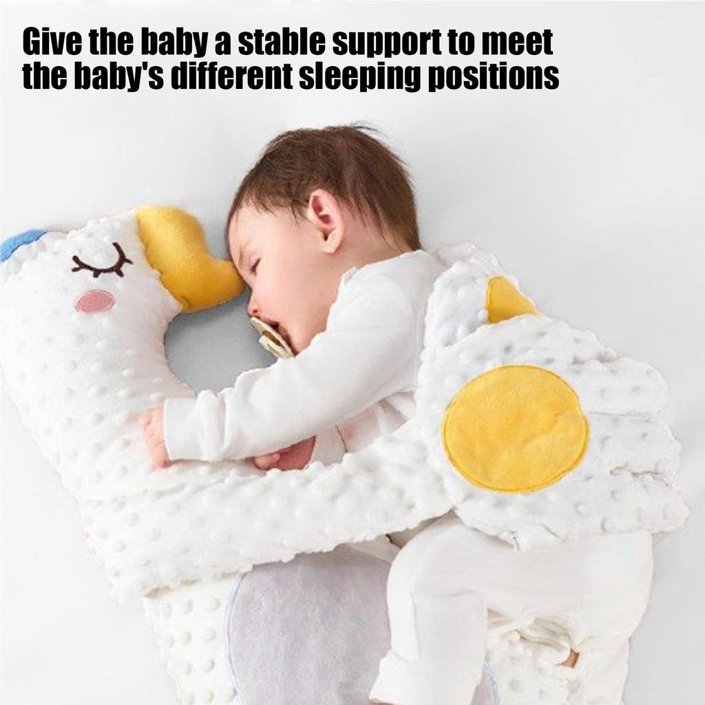 3 Modes Baby Patting Pillow for Sleep Soothers Musical Cozy Animal Cushion Interactive Soothing Patting Sleeping Toy for Toddler