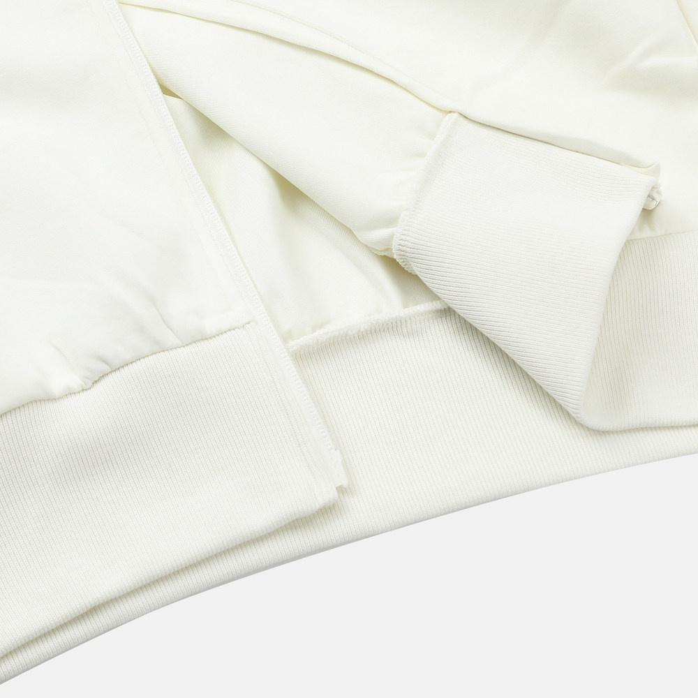 (WMNS) adidas Soft Lux Full Zip Hoodie 'Off White' Women's KT3123