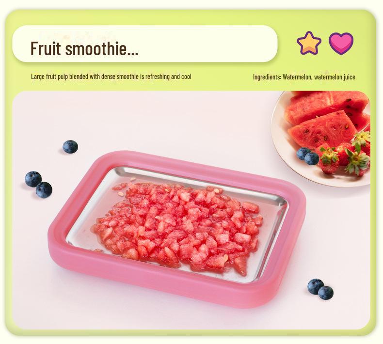 Máquina casera para hacer hielo frito y yogur: un regalo de verano compacto y sin enchufes para niños.