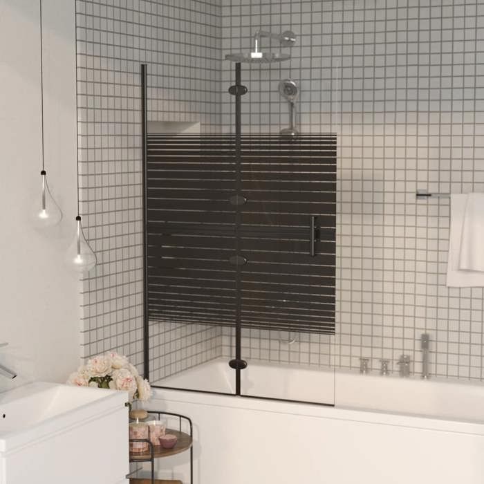 VidaXL Cabine de Douche Pliable Paroi de Baignoire Paroi de Douche Cabine de Baignoire Salle de Bain Maison Intérieur ESG 150740