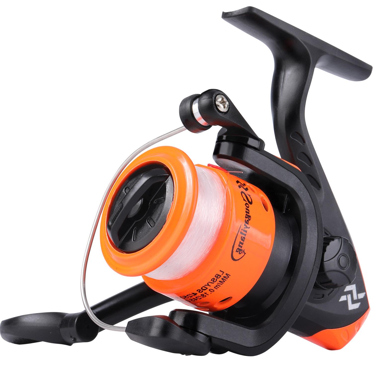 

Fishing Line Wheel 200 Маленькое рыболовное колесо со скоростью лески 5,2:1 рыболовное снаряжение, морская удочка, дорожное колесо, легкое и портативное 1pcs оранжевый