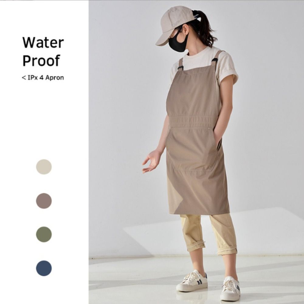 Durable Antifouling Kitchen Apron Waterproof Breathable Cooking Aprons Oilproof Wear-resistant Restaurant Uniform Household