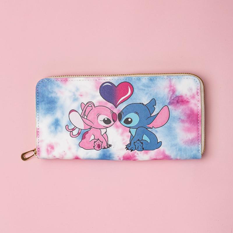 Cartoon Stitch Long Zipper Wallet Stitch Clutch Wallet Wallet Print To Make