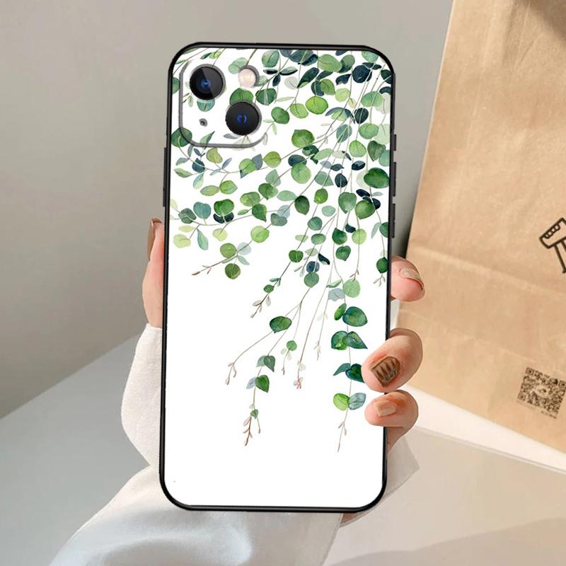 Eucalyptus Lavender Phone Case For iPhone 17 Air 16 14 13 12 11 15 Pro Max 13 12 mini 15 16 Plus 16e Cover Coque