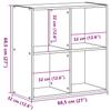 Bookshelf Gray Sonoma 68.5 x 32 x 68.5 cm Particleboard