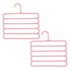 Multi-Layer Pants Rack - Space-Saving, Anti-Slip, and Adjustable Design for Organizing Clothes, Scarves, and Accessories