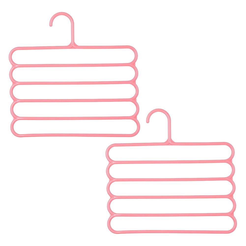 Multi-Layer Pants Rack - Space-Saving, Anti-Slip, and Adjustable Design for Organizing Clothes, Scarves, and Accessories