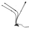3 Köpfe Clip Pflanzenlicht Vollspektrum Rot Weiß Warmes Licht 10 Stufen Dimmbar USB LED Pflanzenwachstum