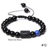 12 Constellations Woven Bracelet Creative Fashion Bracelet Adjustable Beaded Bracelet Jewelry Gift for Men Women