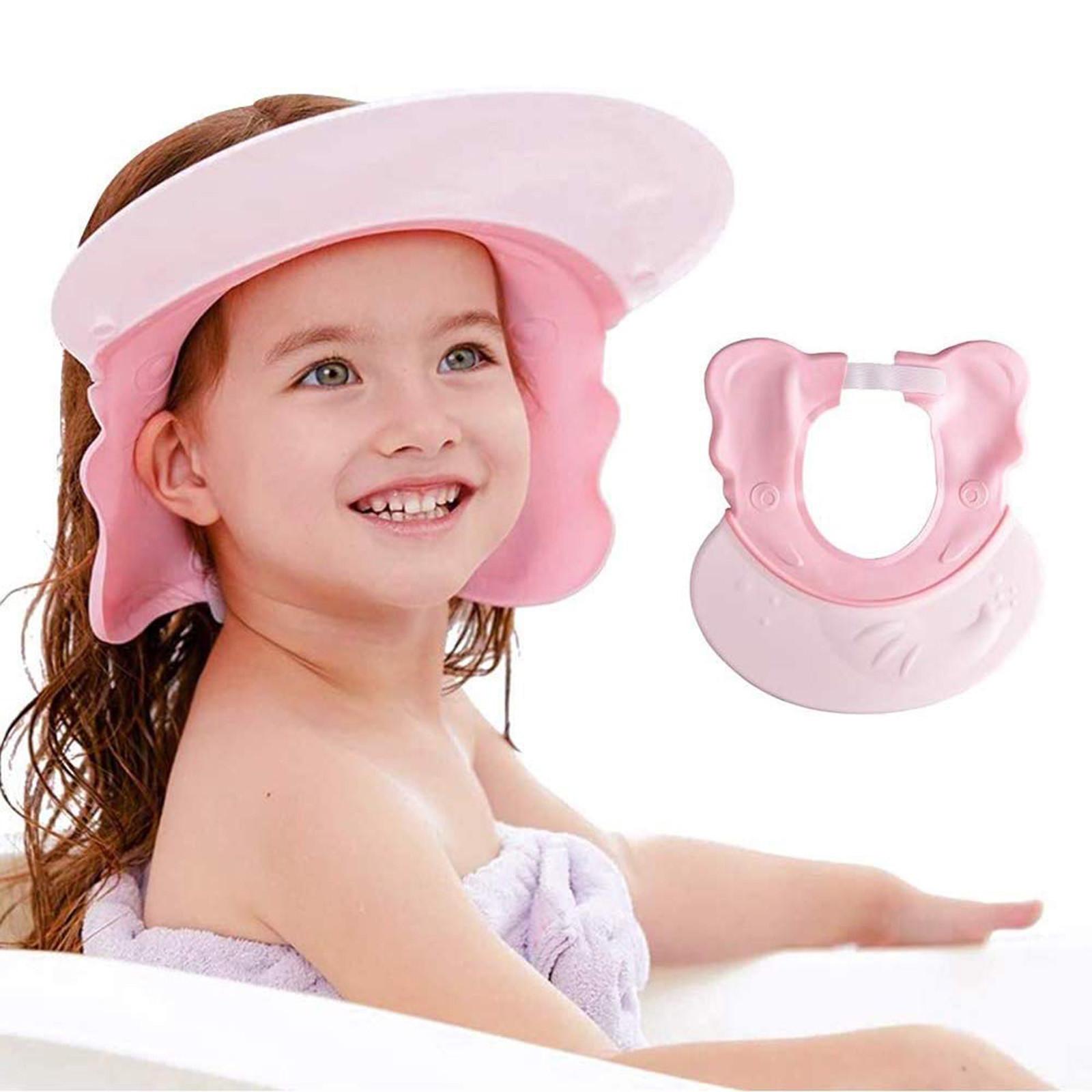 

Toddler Kids Boys Girls Cartoon Shampoo Visor Bathing Shower Cap Hat